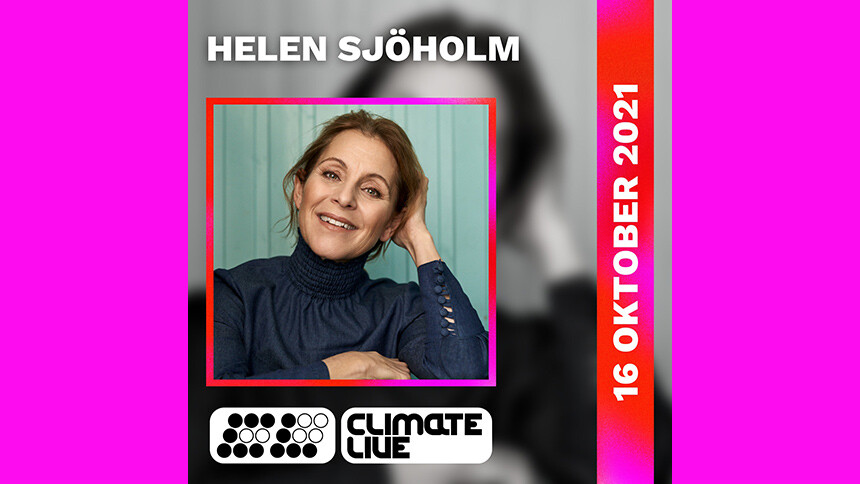 Helen Sjöholm in Concert for Climate Justice in Stockholm on October 16, 2021