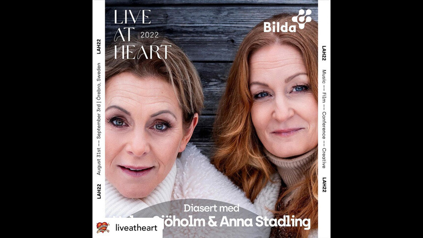 Helen Sjöholm and Anna Stadling, promo photo for Live at Heart 2022